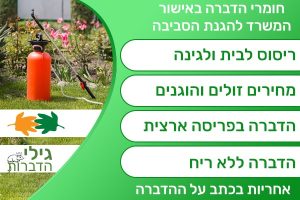 ריסוס לבית ולגינה