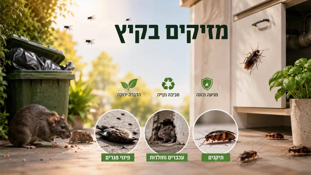 מזיקים בקיץ